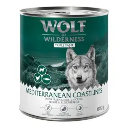 Wolf of Wilderness The Taste Of 6 x 800 g - The Taste Of The Mediterranean
