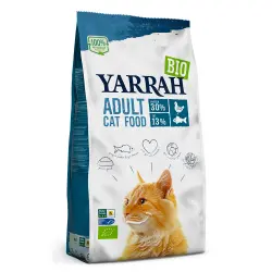 Yarrah pienso ecológico con pescado para gatos - 2,4 kg