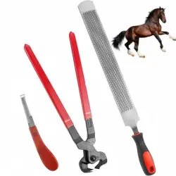 ZooVenture Kit para el cuidado de los cascos del caballo - 3 piezas
