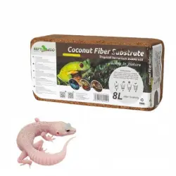 ZooVenture Lecho de cáscara de coco para reptiles y anfibios - 1 pieza