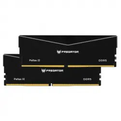 Acer Predator Pallas II DDR5 6000MHz 64GB 2x32GB CL30 Negra Intel XMP y AMD EXPO