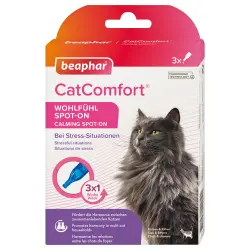 beaphar CatComfort Spot-On pipeta antiestrés para gatos - 3 pipetas x 0,55 ml
