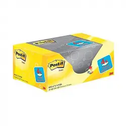 Bloc De Notas Adhesivas Quita Y Pon Post-it Super Sticky Amarillo Canario 38x51 Mm Pack Promocional 16+4 Gratis