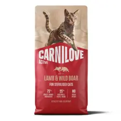 Carnilove Active Sterilised Lamb&Wild Boar Pienso para Gatos Esterilizados con Cordero y Jabalí, 2 Kg