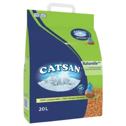 Catsan Naturelle Plus arena vegetal absorbente - 20 l