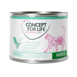 Concept for Life Veterinary Diet Hypoallergenic con caballo para gatos - 12 x 200 g