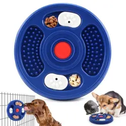 FurryFusion Comedero para perros de alimentación lenta - Azul