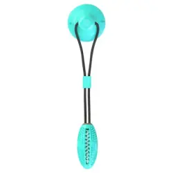 IntiMeg  para perros con pelota de ventosa y nudo - Bastón azul