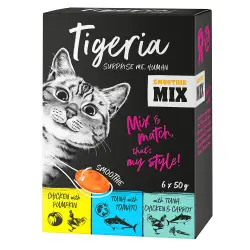 Tigeria Smoothie 6 x 50 g snacks para gatos - Pack mixto (3 variantes)