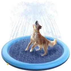 UAMLY Alfombra de chapoteo para perros, piscina antideslizante para perros - 150 cm