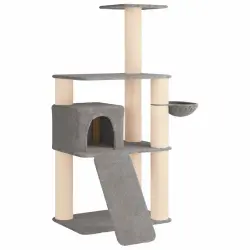 vidaXL Árbol para gatos con postes de sisal Muebles Gatos Árbol Interior - 173 cm