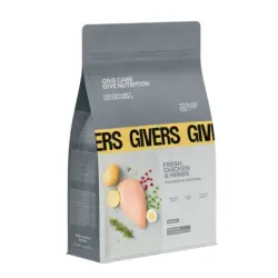 Givers Pienso Natural Para Gatos Esterilizados con Pollo y Hierbas, 1,5 Kg