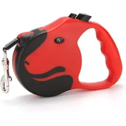 HausPets Correa retráctil de 5 m, 25 kg, roja, resistente a los arañazos - Artículo 1