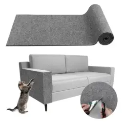 IntiMeg Alfombrilla rascadora multiusos para gatos - Gris claro 30*100cm