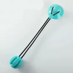 IntiMeg  para perros con pelota de ventosa y nudo - Bola verde
