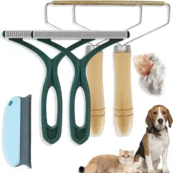 MCBOSON Juego de 5 cepillos antipelo para gatos y perros - piezas
