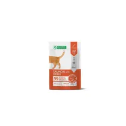 Nature’s Protection Pouch Salmón Con Hierbas Para Gatos Esterilizados Sobre 100 gr