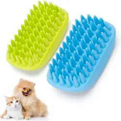 Pawffee Cepillos de baño x2: goma suave, masaje, perros/gatos pelo corto - 1 pieza