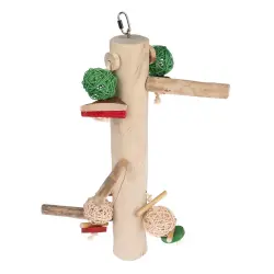 Percha XL Swing TIAKI de madera de Java - 51 x 25 x 19 cm (L x An x Al)