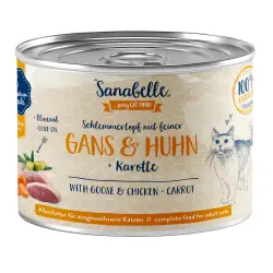 Sanabelle Carne en salsa 6 x 180 g - Ganso y Pollo