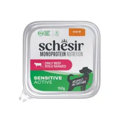 Schesir Monoprotein Tarrina Ternera paté para perros - 150 g