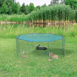 Trixie Recinto Exterior con Red de Protección para Conejos y Cobayas