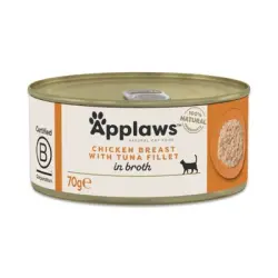 Applaws en caldo 6 x 70 g - Pechuga de pollo con atún