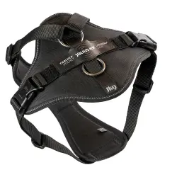 Arnés para perros Julius-K9 Longwalk Light con bolsa tracker - negro - Talla L: perímetro torácico: 66 - 86 cm