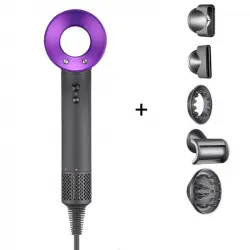 Arzopa Súper Hair Dryer Secador de Pelo 1600W Profesional con Accesorios Púrpura