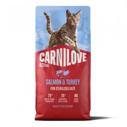 Carnilove Active Sterilised Salmon&Turkey Pienso para Gatos Esterilizados con Salmón y Pavo, 2 Kg