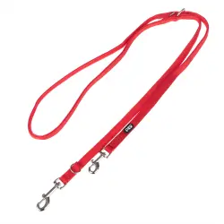 Correa ajustable TIAKI Mesh rojo para perros - 200 x 1,5 cm (L x An)
