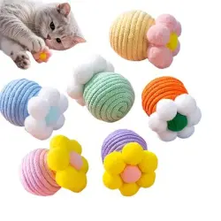 FurryFusion Juego de 6 juguetes para gatos con forma de flor - Artículo 6