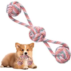 HausPets Cuerda masticable alta resistencia - Limpieza dental, perros - Una pieza