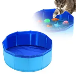 IntiMeg Bañera plegable y juguetes de gelatina para perros y gatos - 1 pieza