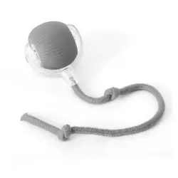 IntiMeg  para gatos Pelota automática para gatos - Cuerda para llamar a los pájaros grises