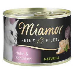 Miamor Filetes Finos Naturelle 6 x 156 g - Pollo y jamón