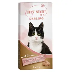 My Star is a Darling Creamy Snack con hígado para gatos - 8 x 15 g
