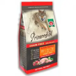 Primordial Mini Breed Pienso para Perros Pequeños con Pato y Codorniz, 2 Kg