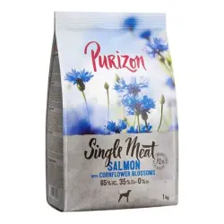 Purizon 3 x 1 kg pienso para perros: ¡20 % de descuento! - Single Meat Adult salmón con espinacas y flores de aciano (3 x 1 kg)