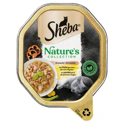Sheba Nature's Collection 22 x 85 g en salsa para gatos - con pollo