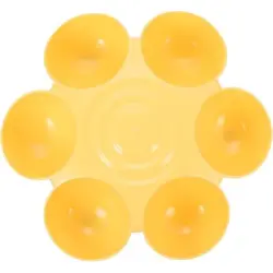 UAMLY Comederos para gatos con 6 cuencos - amarillo 35cm
