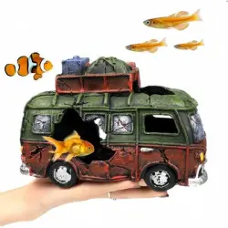 ZooVenture Decoración para acuario de poliresina no tóxica - Auto