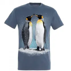Camiseta Pingüinos Reales color Azul