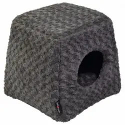 Cueva Para Mascotas Softy S Roseta Gris 40x40x39 Cm Jack And Vanilla