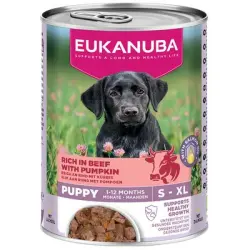 Eukanuba Puppy rico en vacuno con calabaza - 6 x 400 g