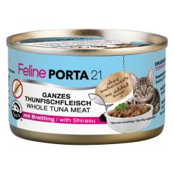 Feline Porta 21 comida para gatos 6 x 90 g - Atún con espadín