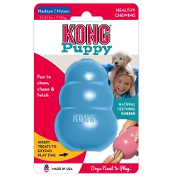 KONG Puppy juguete para cachorros - Azul tamaño M (8 x 5,5 cm L x An)