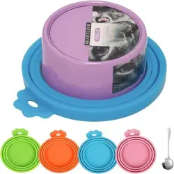 MCBOSON 4 tapas de seguridad de silicona para latas de conserva - 1 pieza