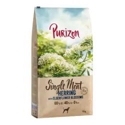 Purizon 12 kg pienso para perros: ¡10 % de descuento! - Single Meat Adult Arenque con flores de saúco