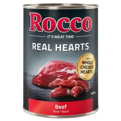 Rocco Real Hearts 6 x 400 g - Vacuno